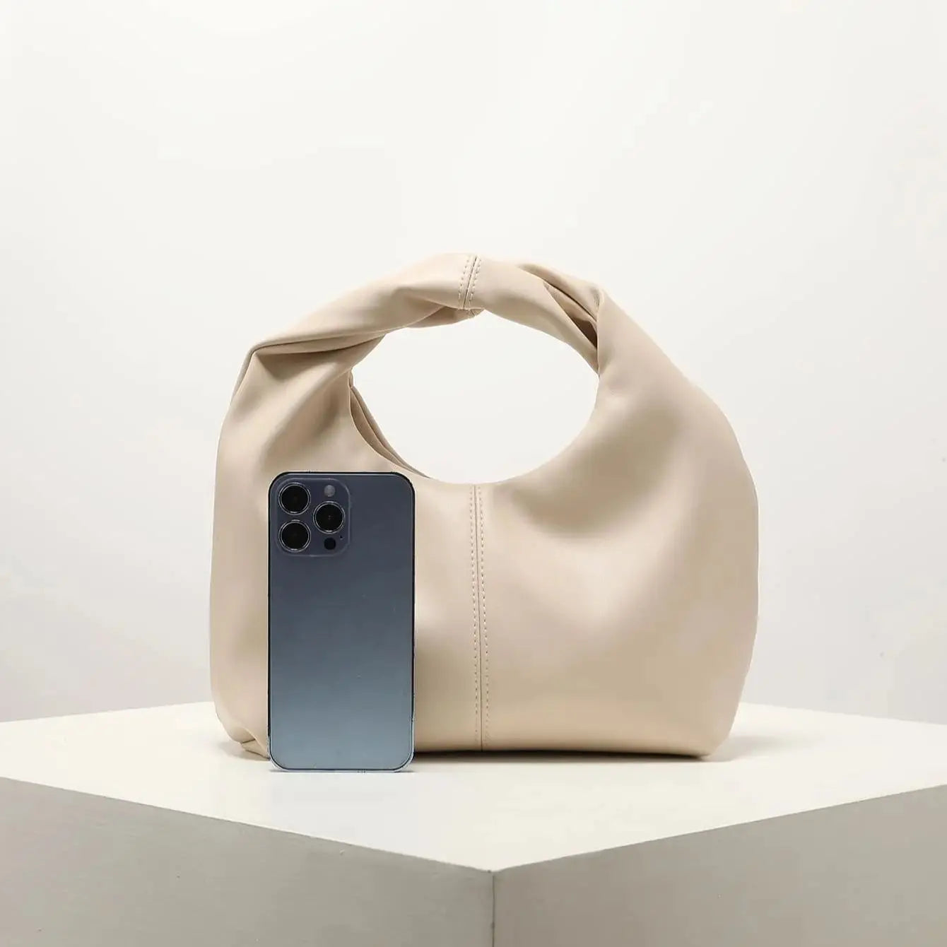 BellaRue™ Ruched Square Bag