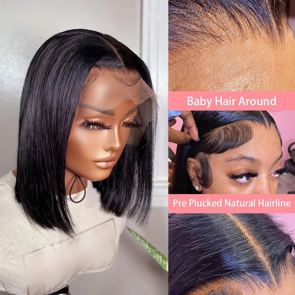 SleekMuse HD Lace Wig – Straight Brazilian Hair (4x4 / 13x4)