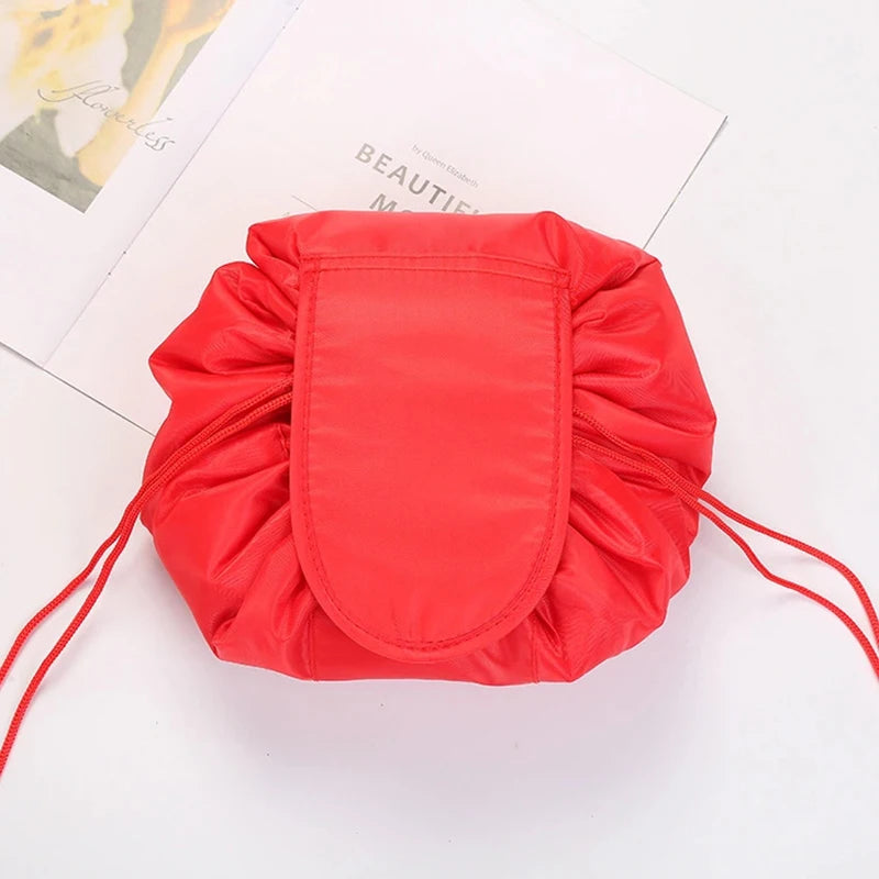 GlamFold Travel Cosmetic Bag – Waterproof Drawstring Pouch