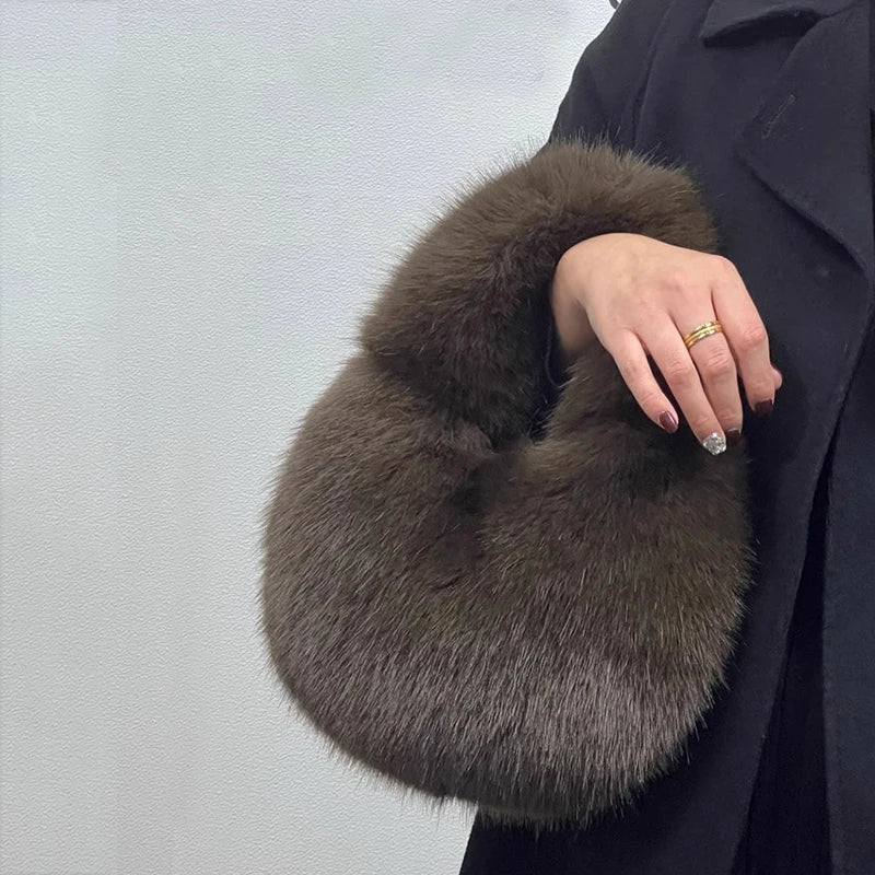 The Faye™ Faux Fur Hobo Bag