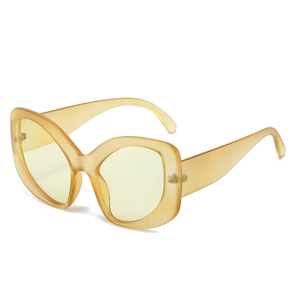 GlamGlint™ Y2K Oversized Cat Eye Sunglasses