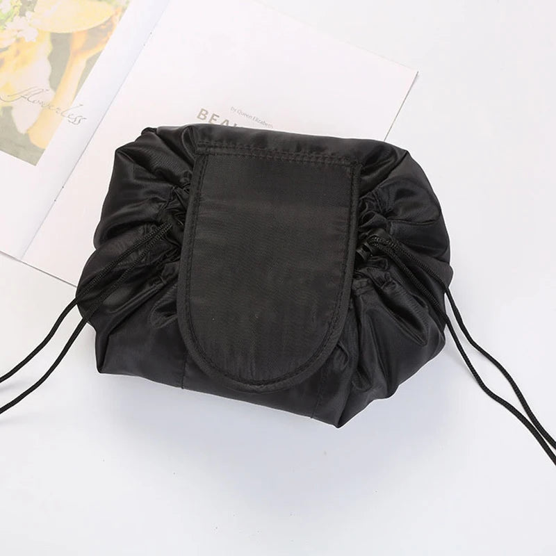 GlamFold Travel Cosmetic Bag – Waterproof Drawstring Pouch