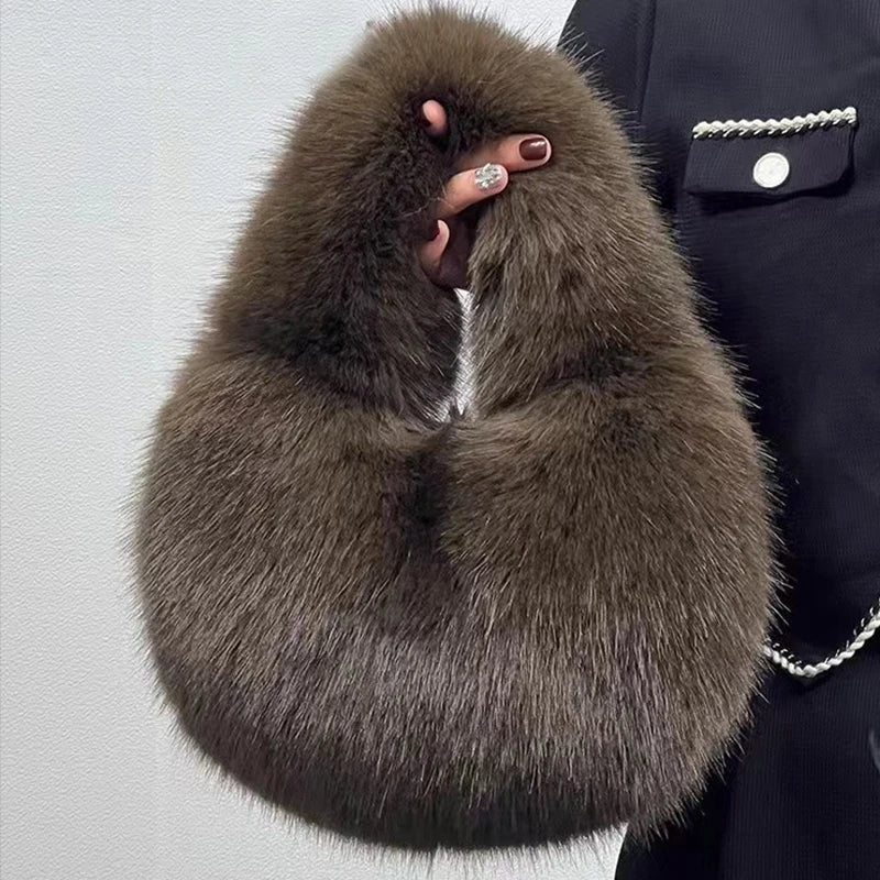 The Faye™ Faux Fur Hobo Bag