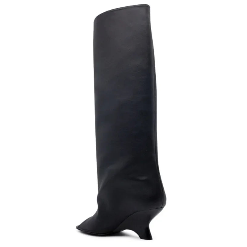 SculptStiletto™ Peep Toe Knee-High Boots