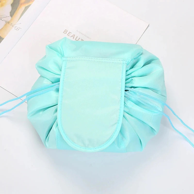 GlamFold Travel Cosmetic Bag – Waterproof Drawstring Pouch