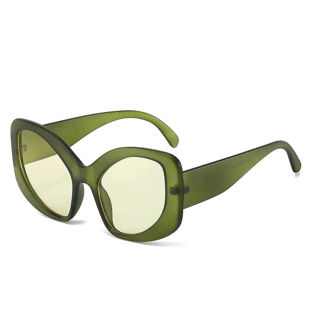 GlamGlint™ Y2K Oversized Cat Eye Sunglasses