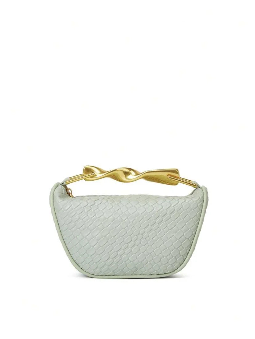 The Soleil Curve™ – Woven Half-Moon Chain Bag