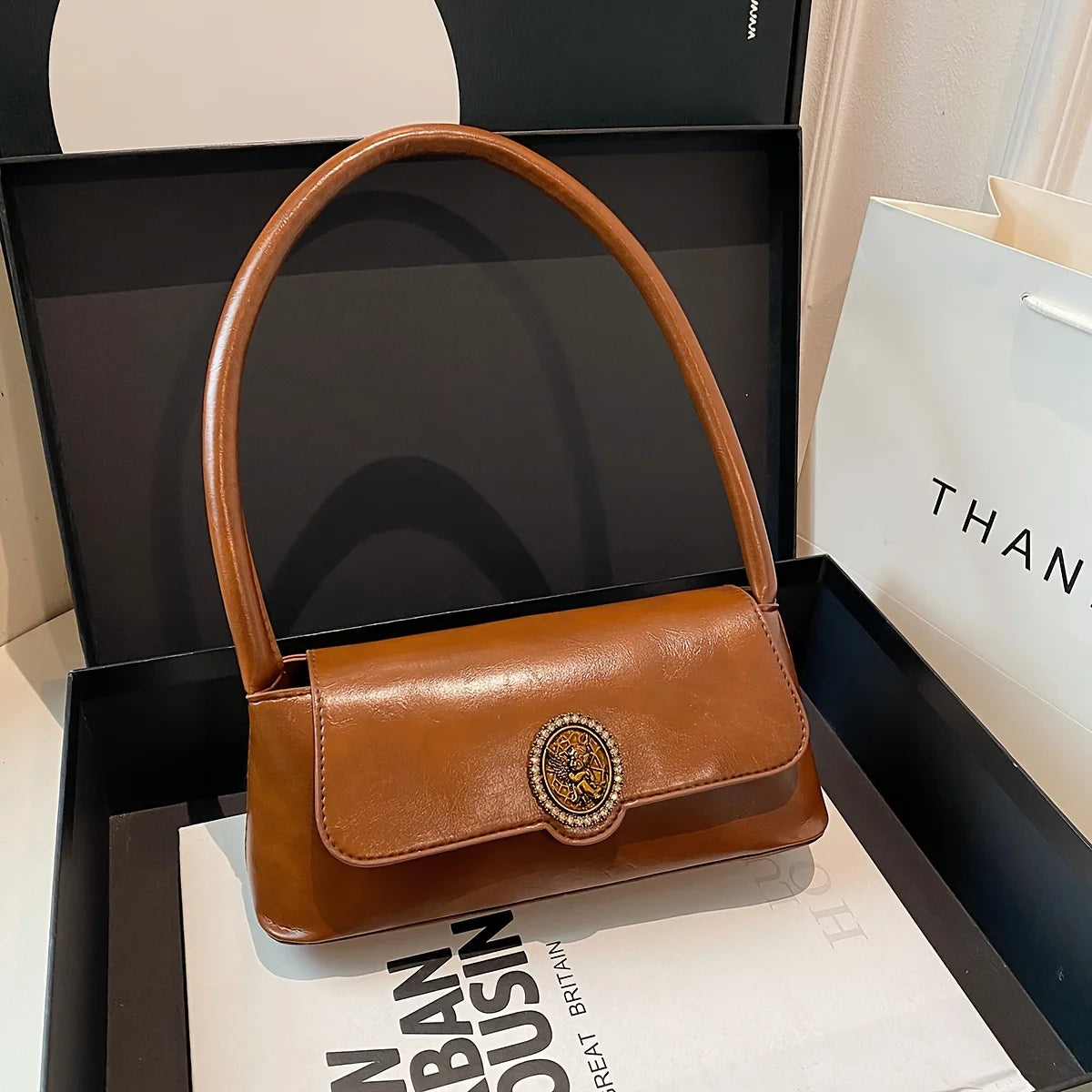 Selene™ Designer Baguette Bag