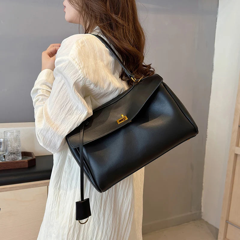 Marcelli Soft-Touch Shoulder Tote