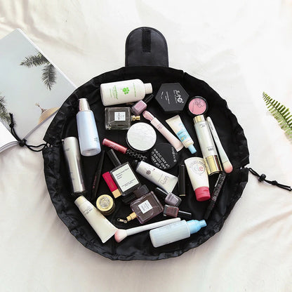 GlamFold Travel Cosmetic Bag – Waterproof Drawstring Pouch