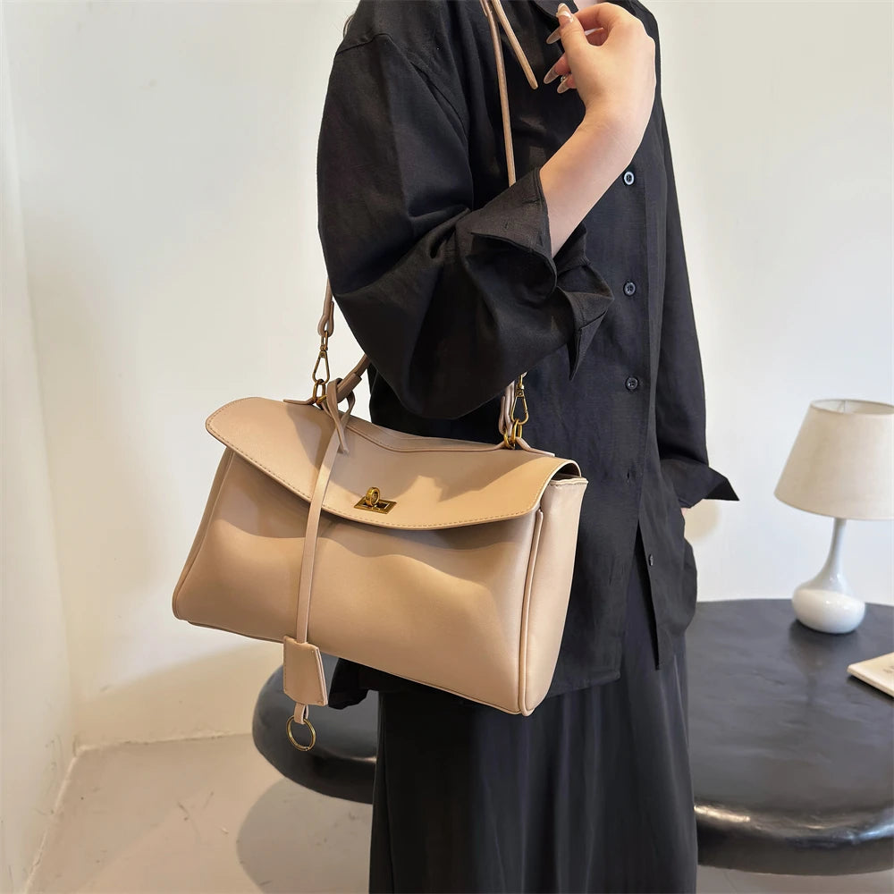 Marcelli Soft-Touch Shoulder Tote