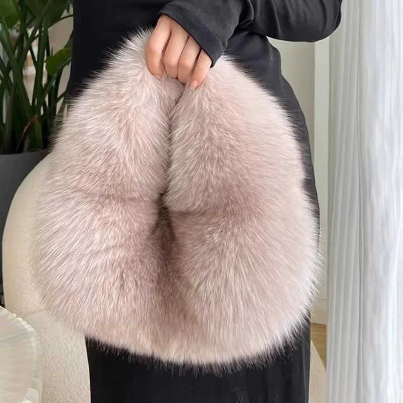 The Faye™ Faux Fur Hobo Bag