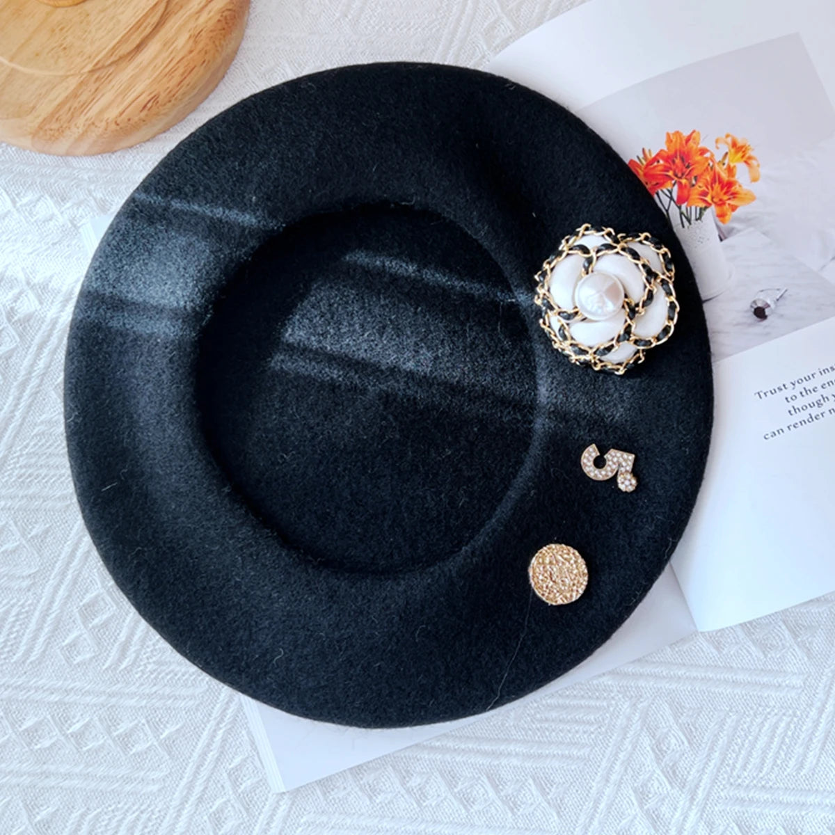 The Amélise™ Wool Beret