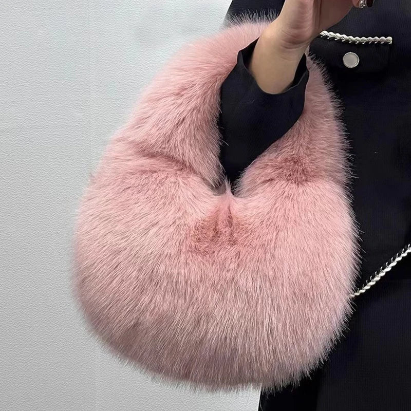 The Faye™ Faux Fur Hobo Bag