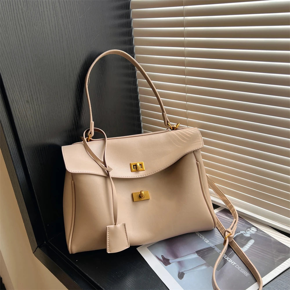 Marcelli Soft-Touch Shoulder Tote