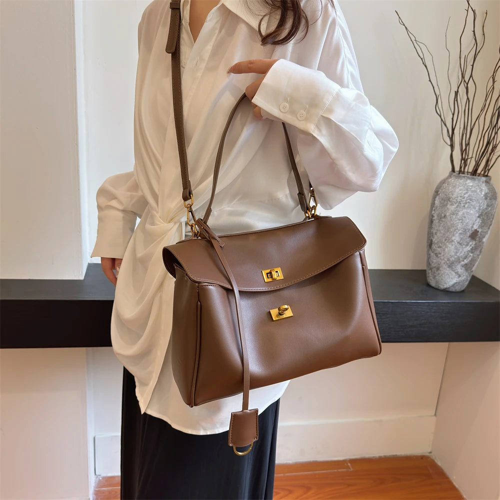 Marcelli Soft-Touch Shoulder Tote