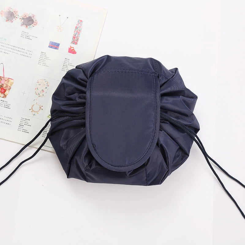 GlamFold Travel Cosmetic Bag – Waterproof Drawstring Pouch