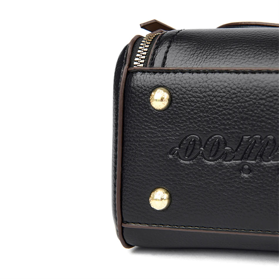 Lumière Patch Flap — Chic Microfiber Leather Shoulder Bag