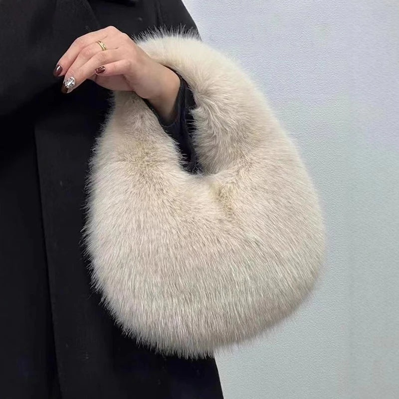 The Faye™ Faux Fur Hobo Bag
