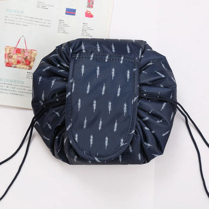 GlamFold Travel Cosmetic Bag – Waterproof Drawstring Pouch