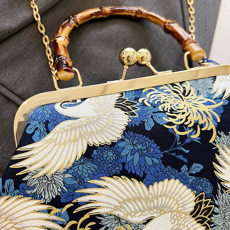 The Pearl Nomad — Canvas Tassel Shoulder & Clutch Bag