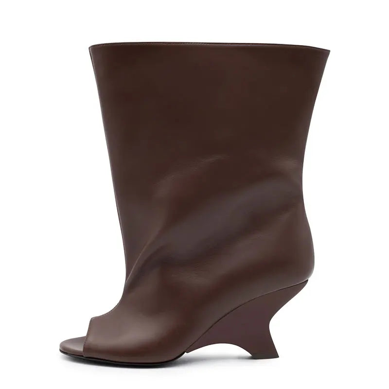 SculptStiletto™ Peep Toe Knee-High Boots