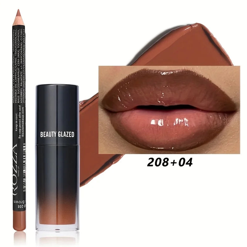 The Liora™ Matte Lip Liner and Lip Oil