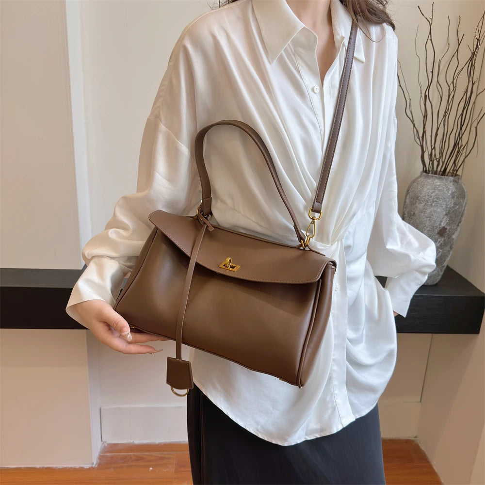 Marcelli Soft-Touch Shoulder Tote