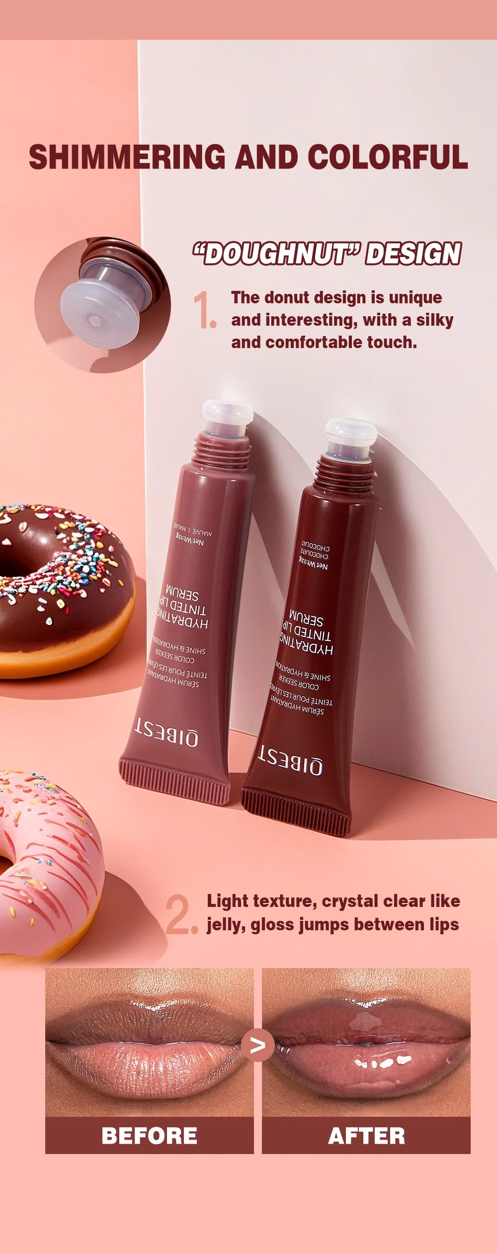 GlossPop Serum Tint – Hydrating Lip Glaze