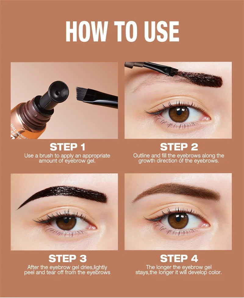 BrowTint™ Peel-Off Gel — 3-Day Waterproof Color
