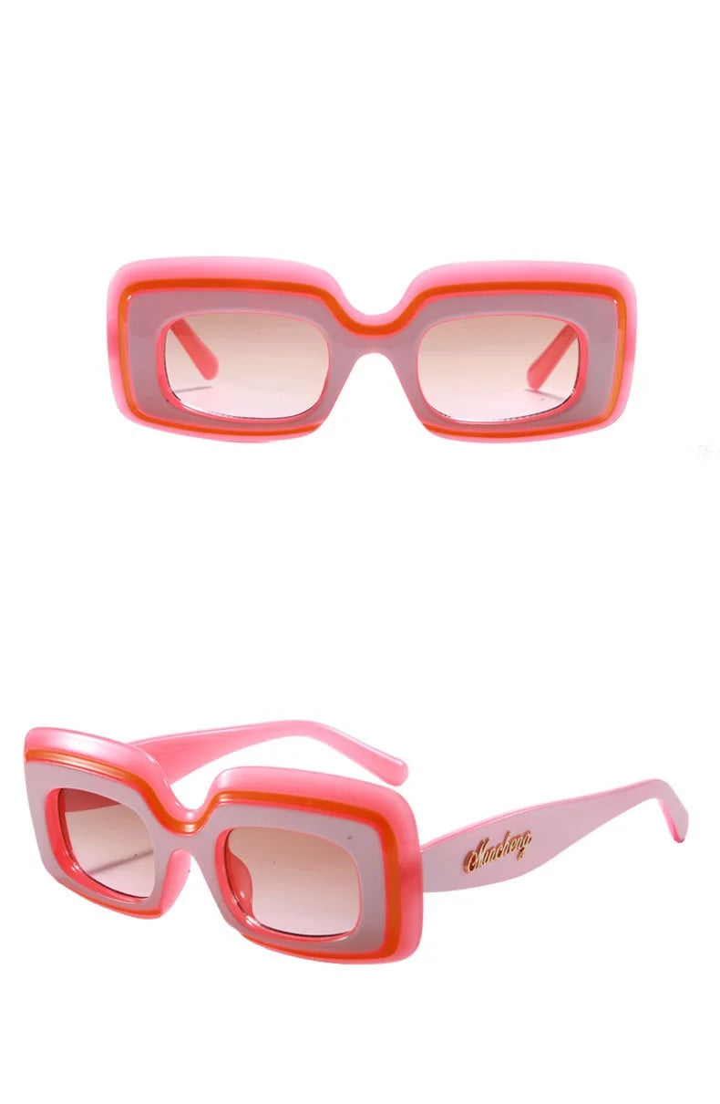 ShadeGame™ Square Luxe Sunnies – Bold Mirror Edition