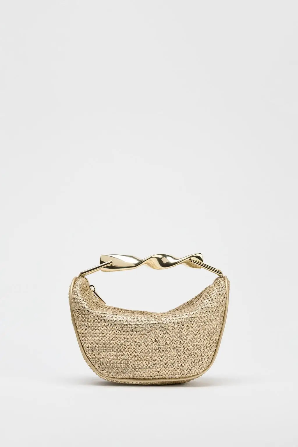 The Soleil Curve™ – Woven Half-Moon Chain Bag