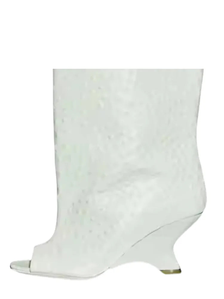 SculptStiletto™ Peep Toe Knee-High Boots