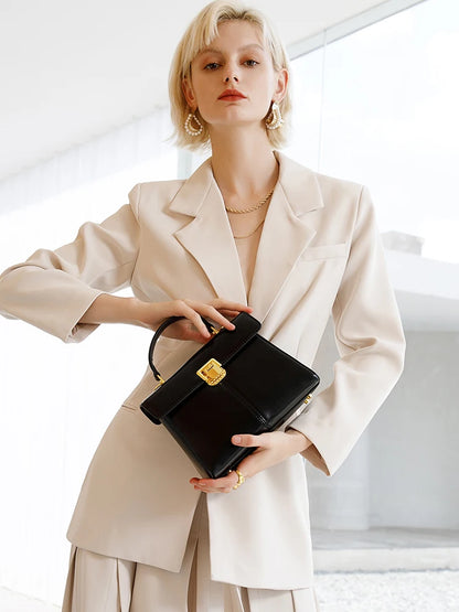 Vellure™ Leather Square Messenger