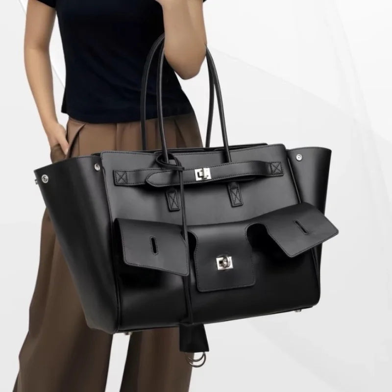 CitySoft™ Genuine Leather Tote