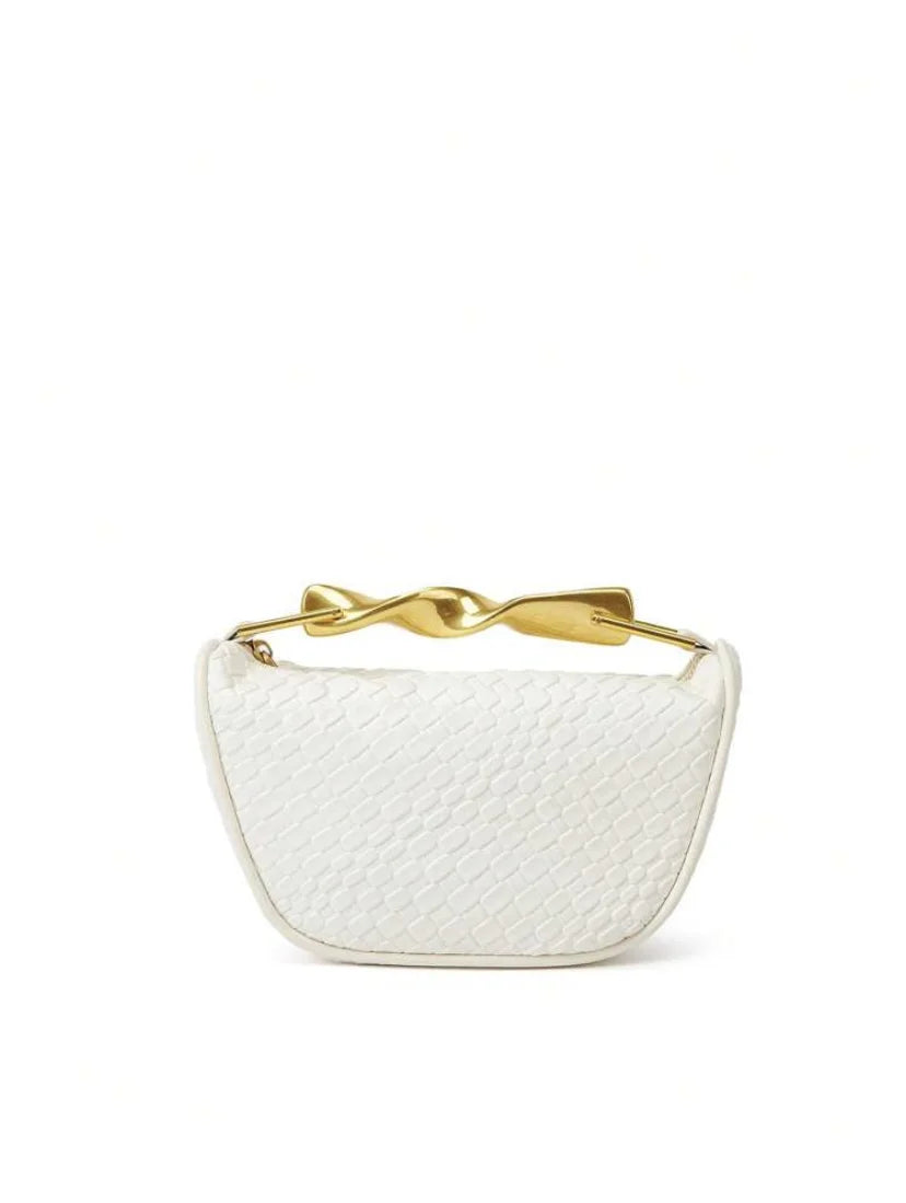 The Soleil Curve™ – Woven Half-Moon Chain Bag