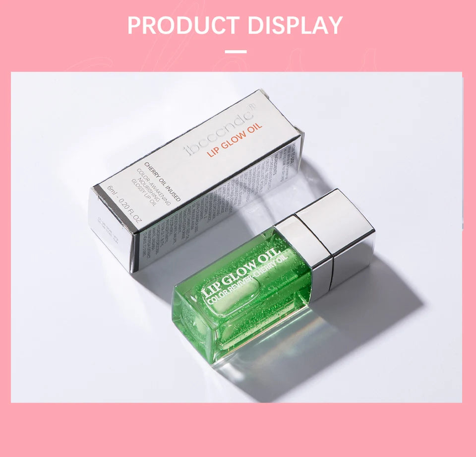 CherryCloud Lip Glow Oil – Plumping Serum Shine (6 Shades)