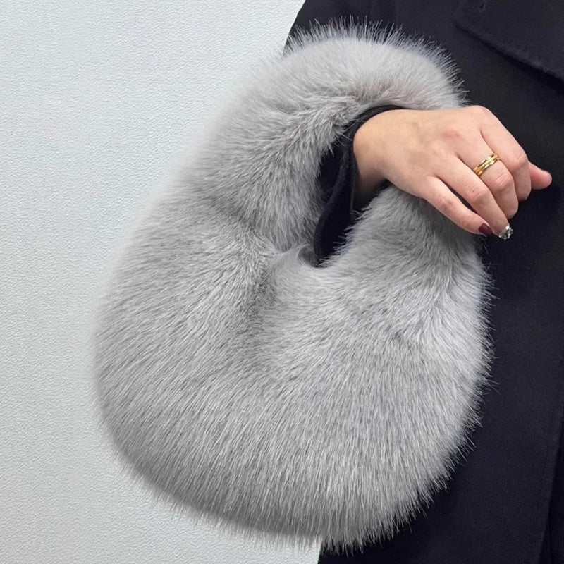 The Faye™ Faux Fur Hobo Bag