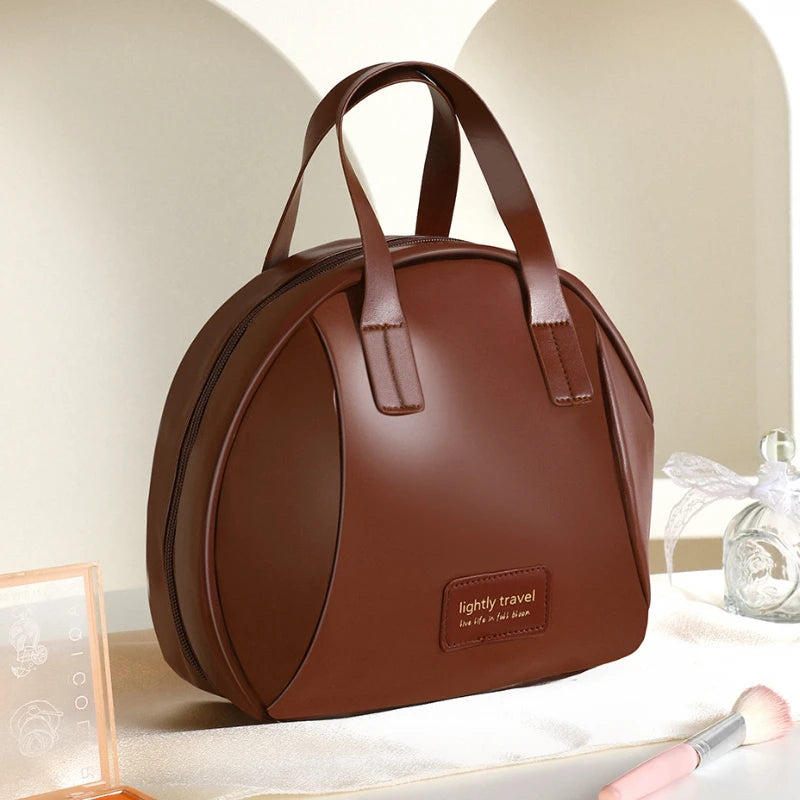 GlowCase™ PU Leather Makeup Bag – Waterproof Edition