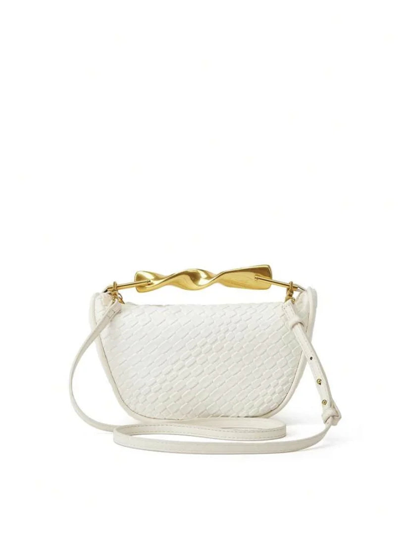 The Soleil Curve™ – Woven Half-Moon Chain Bag