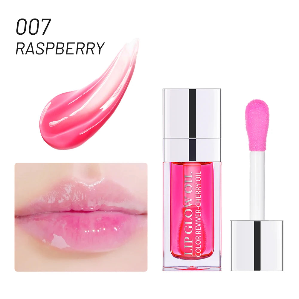 CherryCloud Lip Glow Oil – Plumping Serum Shine (6 Shades)