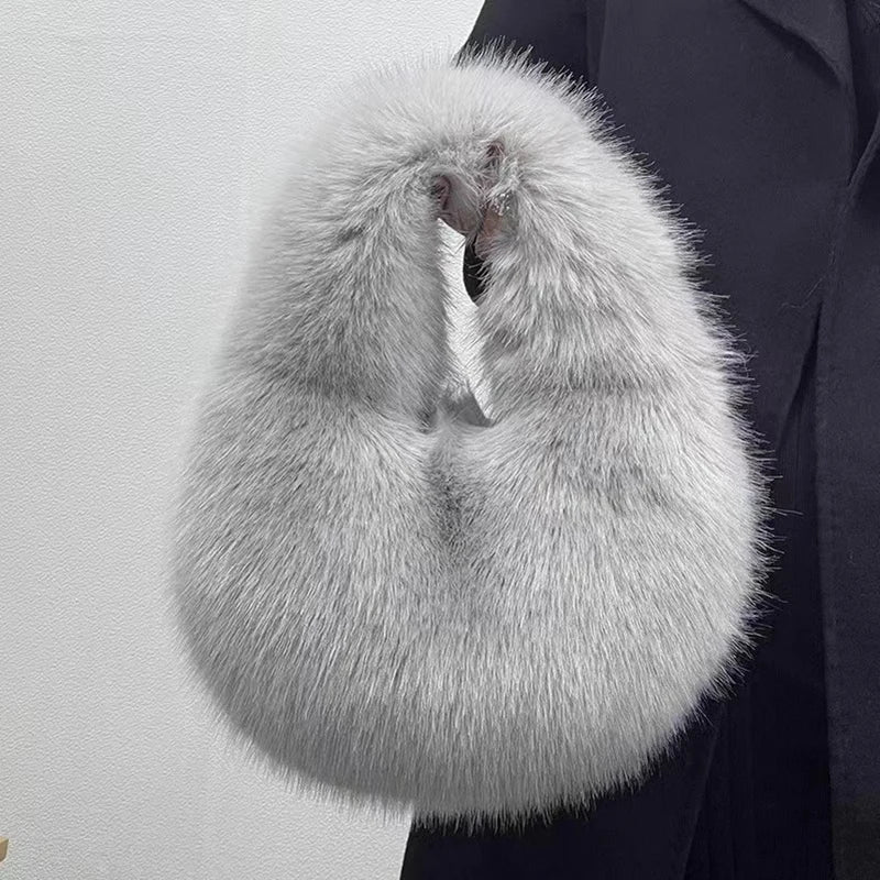 The Faye™ Faux Fur Hobo Bag