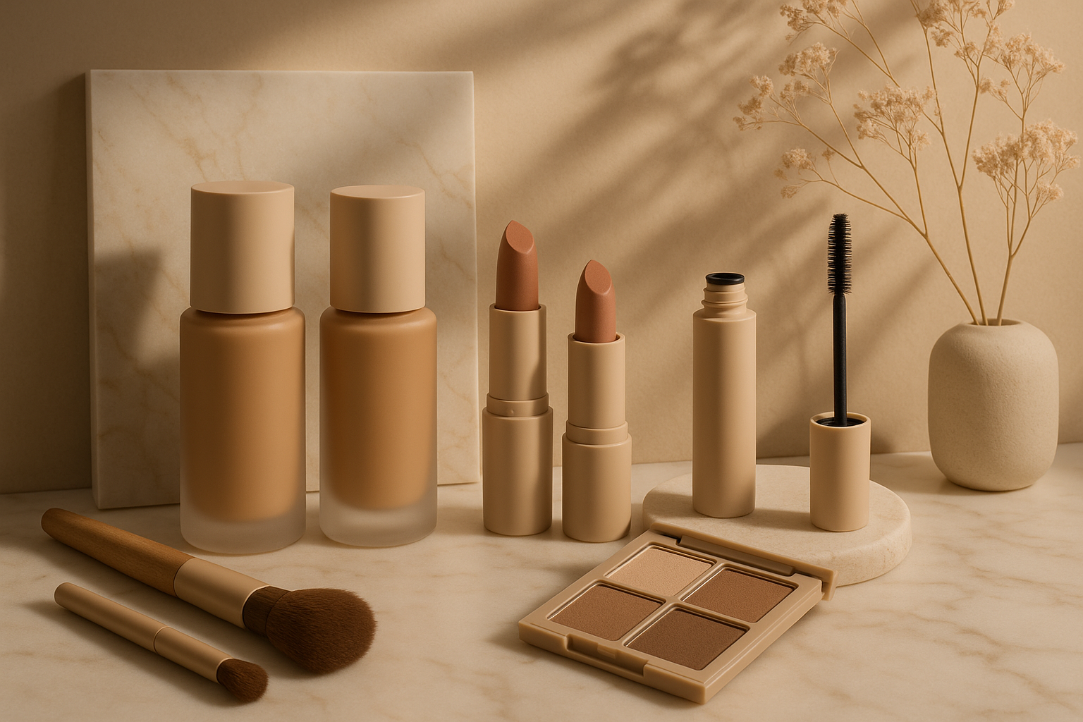 beauty-natura MAKEUP PRODUCTS NICE ASTECHICAL BACKGROUND