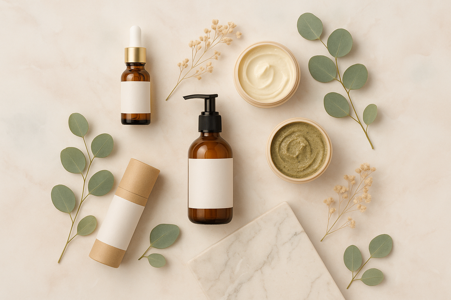 beauty-natural PRODUCTS WITH ASTETICS BACK GROUND